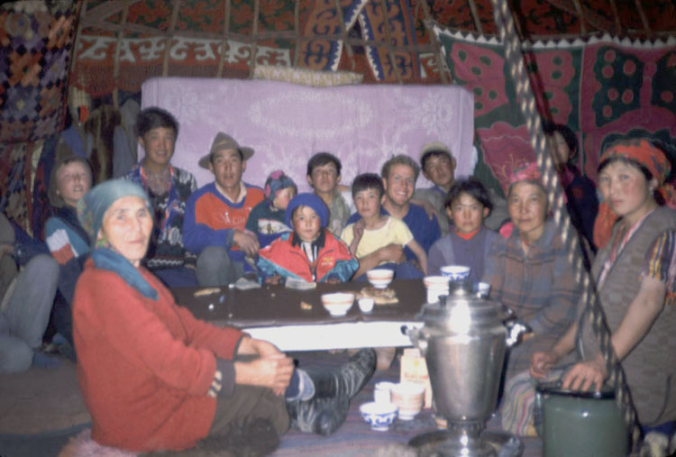 ...and dinner that Doug slaughtered in this family's Yurt. You get the honorarium Order of Motherhood, 1st class if you have 10 kids.