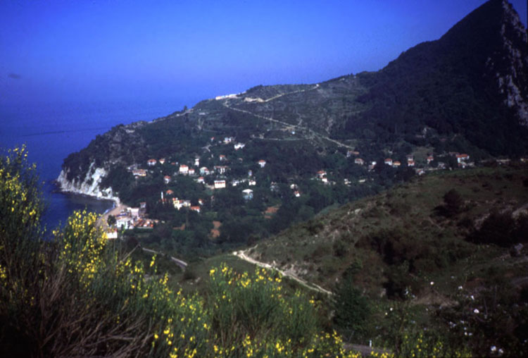 The Black Sea coast. Alex quoted as saying, "You won't find more difficult biking anywhere in the world." Just wait