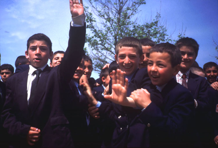 Passing through Inebolu. The two English phrases known by all Turkish schoolkids: 'Hello,' and 'what's your name?'